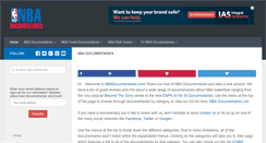 Desktop Screenshot of nbadocumentaries.com